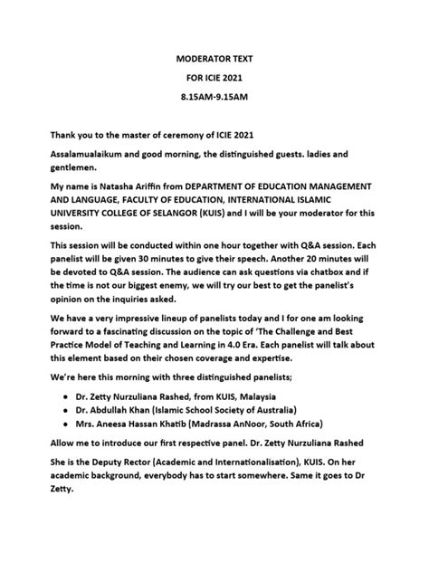 Image result for Moderator Text