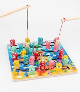 Buy Tiny Toys 2 in 1 Wooden Alphabet Slider Maze with Removable ...