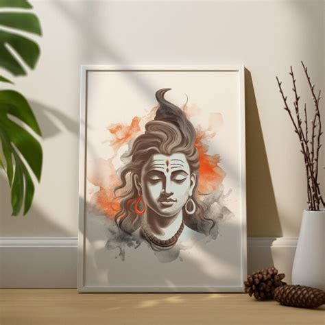Lord shiv ji wall art Painting - Vignette Store