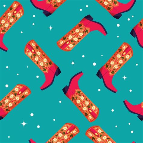 Image result for Cowboy Boot Pattern Free