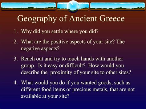 Geography Of Ancient Greece