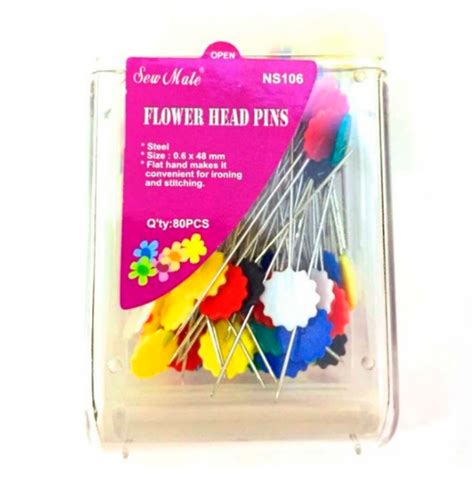 Alfileres NS 106 cabeza plana Flower | Texcoser