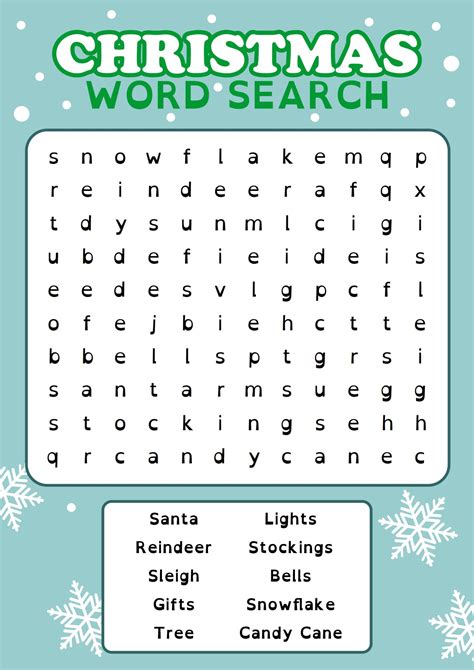 Big Christmas Word Searches - 15 Free PDF Printables | Printablee