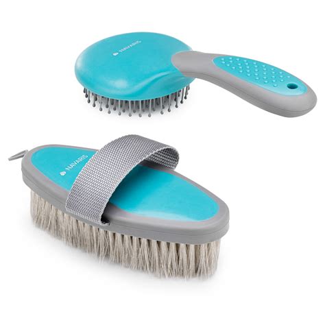 Snapklik.com : Horse Grooming Brush Set - 2X Equestrian Brushes For ...