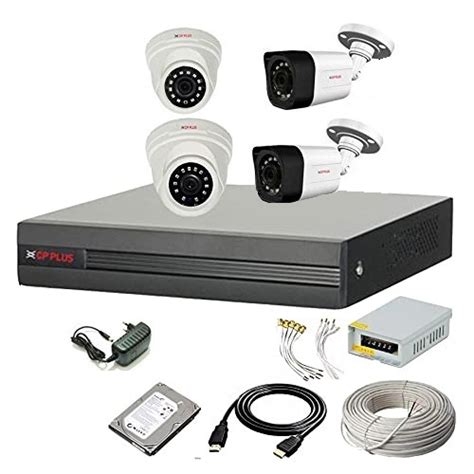 CP PLUS 8 Channel HD DVR 1080p 1Pcs,Outdoor Camera 2.4 MP 2Pcs,Indoor ...