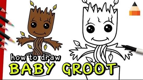 Image result for How to Draw Groot Step by Step