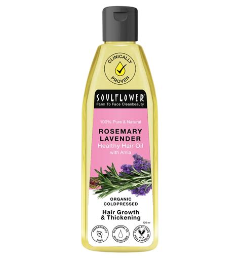 Buy Soulflower Rosemary Lavender Hair Oil For Hair Growth, Hair Fall ...