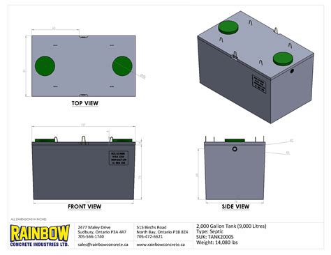 2000 Gallon Septic Tank Dimensions Precast Pump Stations OnSite