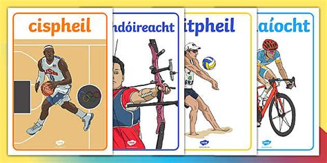 Junior Cycle Olympics Irish Gaeilge Event Display Posters