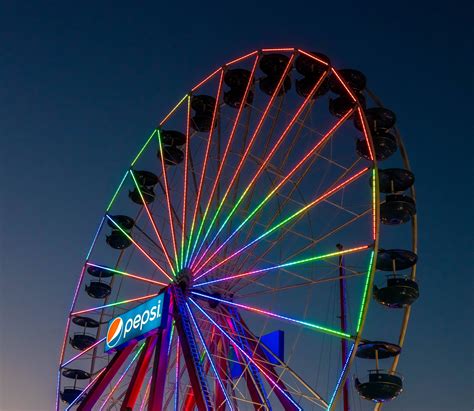Ferris Wheels At Night