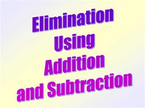 Image result for Elimination Using Addition and Subtraction Two Negatives