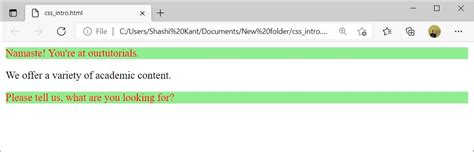 Ourtutorials - CSS