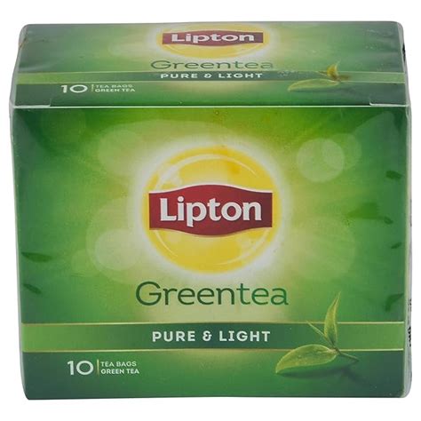 Lipton Pure & Light Green Tea Bags, 10 Pieces - Gram : Amazon.in ...