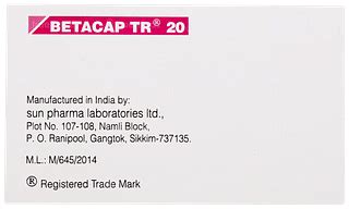 Betacap Tr 20 Capsule: Uses, Side Effects, Price & Substitutes
