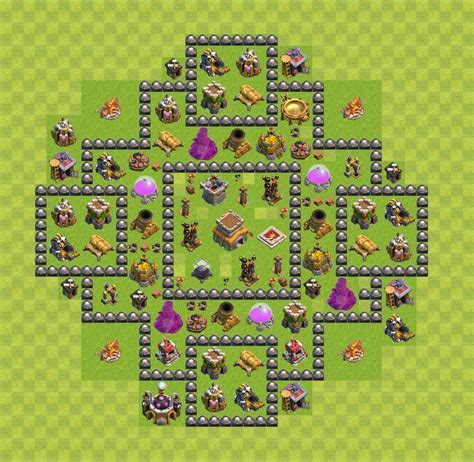clash of clans th8 base Android IOS V- 8.210
