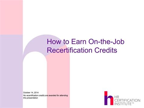 Recertification Credits 的图像结果
