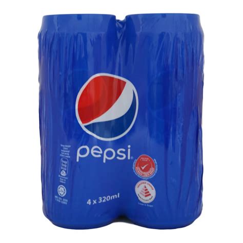 Pepsi Cola Soft Drink Cans 4 x 320ml | Shopee Malaysia