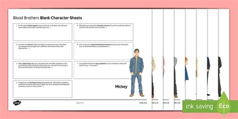 GCSE English Literature Character Revision Worksheet / Worksheets to ...