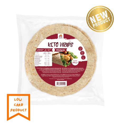 Low Carb Tortilla Wraps: Wholegrain (6 Pieces) - Keto Your Way
