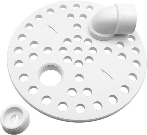 Generic 6-1/2 Inch Plastic Floor Drain Cover with Drain Ports, Includes ...