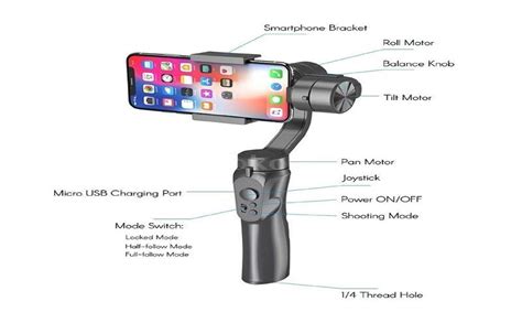 GIGAGLITZ Gimbal 3- Axis Handheld Movie Making Machine for Smart Phones ...