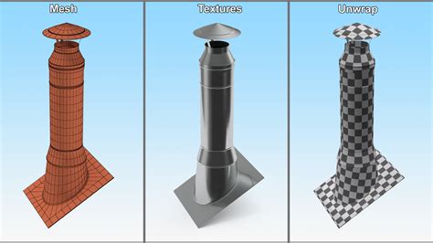 3D model Stainless Steel Chimney Corner Base | 3D Molier International