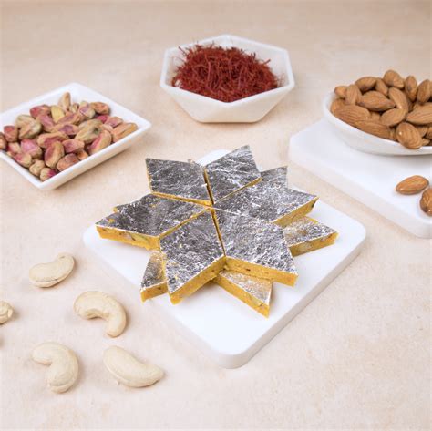 Purshottam Sweets Kesar DryFruit Katli