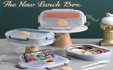 FunBlast Insulated Stainless Steel Lunch Box Tiffin Box for School ...
