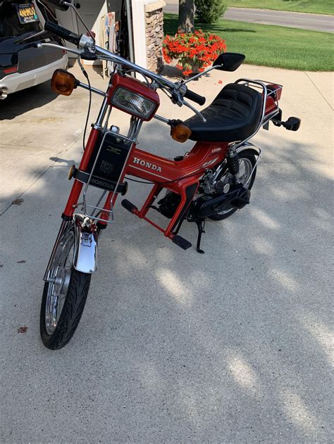 1982 Honda Express NC50, original factory red and chrome | Moped Photos — Moped Army