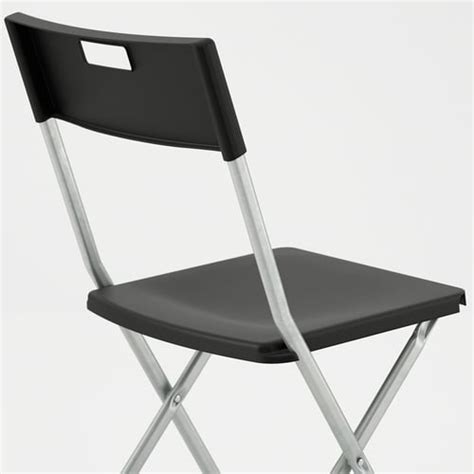 GUNDE folding chair, black - IKEA
