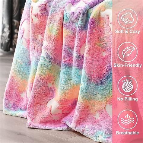 Glow-in-the-Dark Unicorn Blanket – Perfect Gift for Kids – Kids Bestie