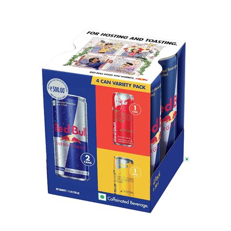 Red Bull Energy Drink, Variety Pack, 250 ml (4 Pack) : Amazon.in ...