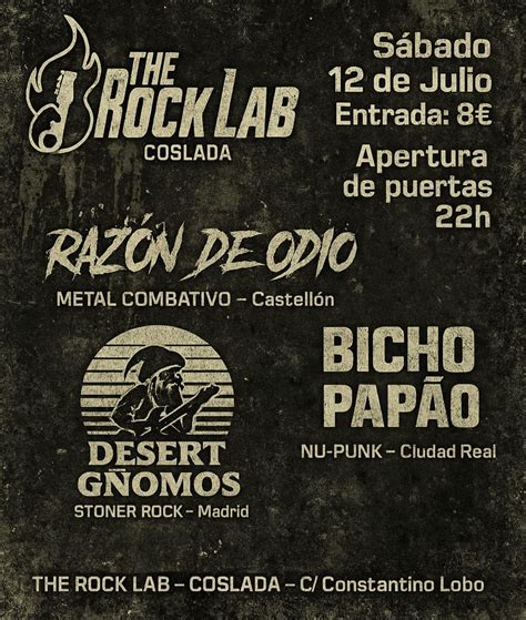 Razón de Odio + Bicho Papão + Desert Gñomos en The RockLab, The RockLab ...