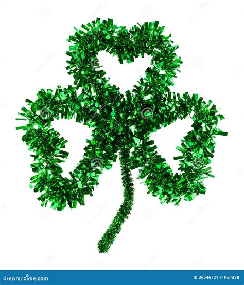 Fluffy Three Leaf Handmade Irish Shamrock Clover Stock Image - Image of ...