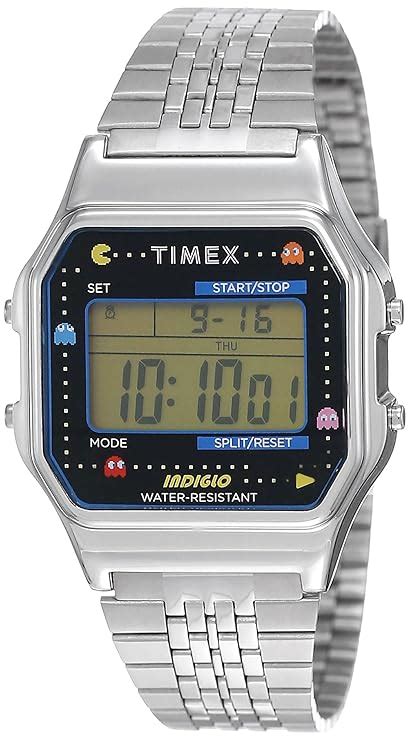 TIMEX T80 X Pac-Man Digital Grey Dial Unisex's Watch-TW2U31900 : Amazon ...