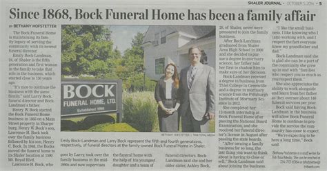 About Us | Bock Funeral Home