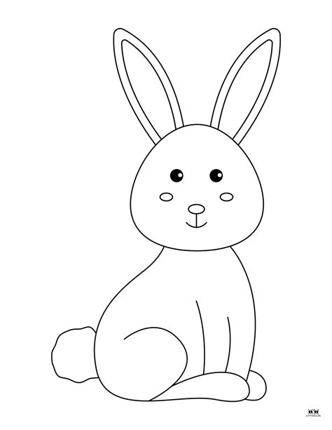 Easter Bunny Templates & Outlines - 53 FREE Pages | Printabulls
