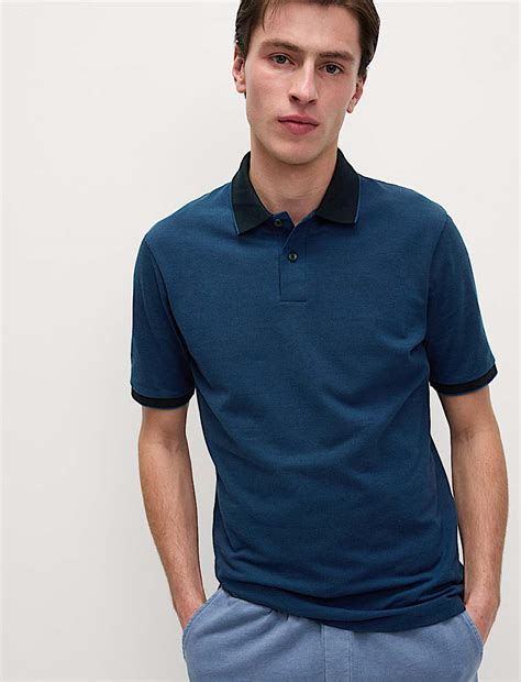 Buy The Ultimate Tipped Pique Polo Shirt at Marks & Spencer