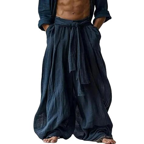 HDPPNQ Mens Slim Joggers Workout Pants for Gym Running Men's Linen ...