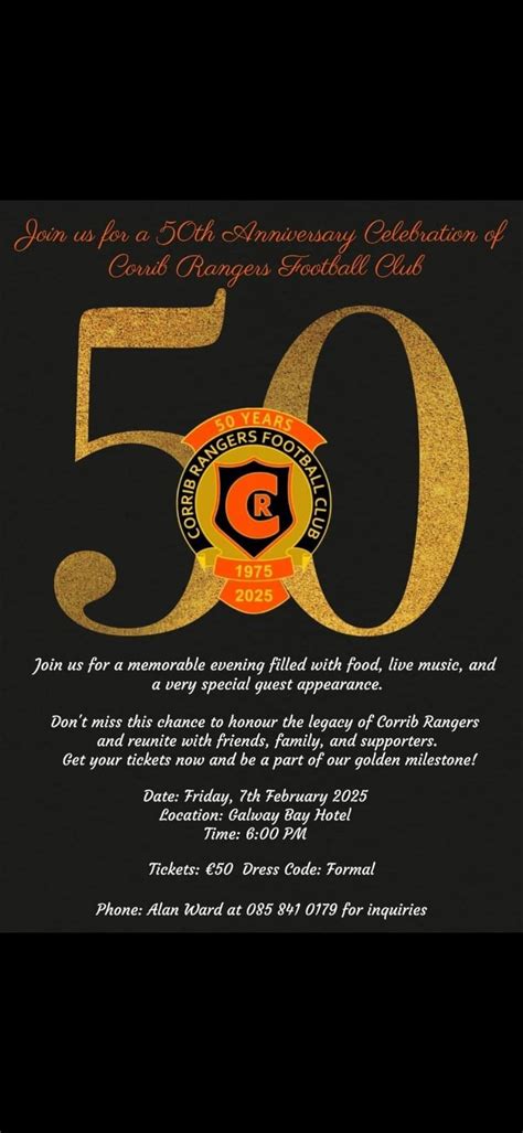 Corrib Rangers 50th Anniversary Celebration, Galway Bay Hotel, 7 ...