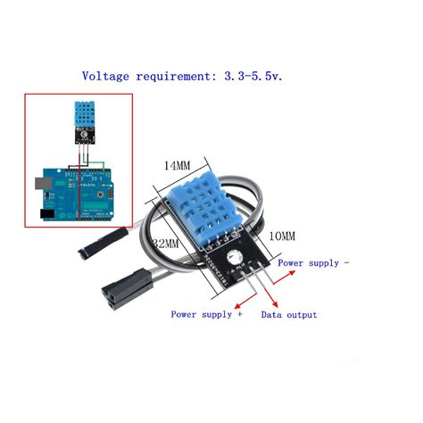 DHT11 Digital Relative Humidity & Temprature Sensor Module for Arduino ...