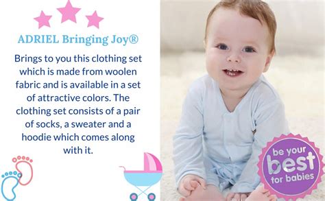 Buy ADRIEL BRINGING JOY Baby's New Born Woolen Winter Wear (New Born 0 ...