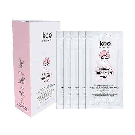 ikoo Infusions Thermal Treatment Wrap, Color Protect & Repair (Pack of ...