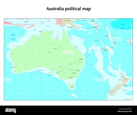 Australian World Map Perspective