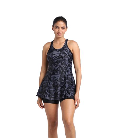 Buy Speedo Hyperboom All Over Printed Racerback Swimdress With Boyleg ...