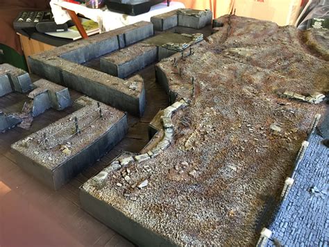 Trench Section 2 | Wargaming terrain, Wargaming, Warhammer terrain