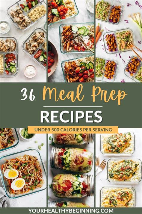 36 Lunch Meal Prep Recipes - Your Healthy Beginning