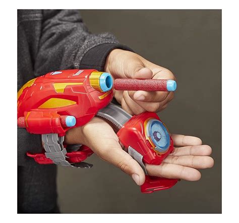 Shop Marvel Nerf Power Moves Avengers Iron Man Repulsor Blast Kids ...