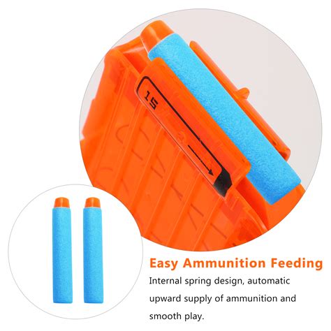 Buy Magazine Clip 15 Bullets Cartridge Dart Clip Universal Quick Reload ...