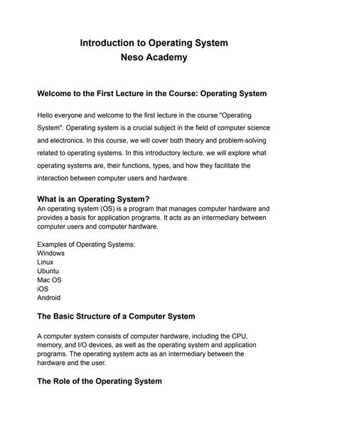 Operating System Introduction PDF 的图像结果